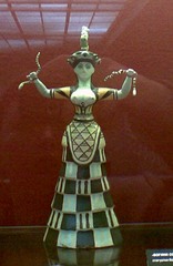 Snake Goddess, c. 1600 B.C.E., Boston,Minoan/Aegean Art