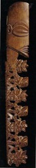Staff god. Rarotonga, Cook Islands, central Polynesia. Late 18th to early 19th century C.E. Wood, tapa, fiber, and feathers.