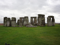 Stonehenge
Wiltshire, U.K. Neolithic Europe. c. 2500-1600 B.C.E. Sandstone
Experts describe the site as a very accurate solar calendar.
One bluestone placed outside of the circle is said to be where the sun rose on the summer solstice if one were standing in the center of the henge.
Its creation was a great feat; the stones weigh up to 50 tons.
Also could've been used for ceremonies or rituals, but during the second phase of its construction, it was used for burial.