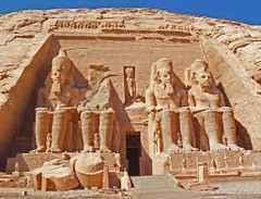 *Temple of Ramses II*
1290-1224 BC
Abu Simbel, Egypt
New Kingdom

Four colossal images of himself on the temple façade.