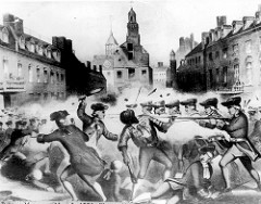 Tensions rose in the colonies when this incident left Crispus Attucks and four others dead: