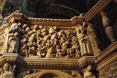 The Annunciation, Nativity, and Adoration of the Shepard
Nicola Pisano, Pisa Pulpit Baptistery, 1259-1260, Marble
