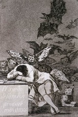 The Sleep of Reason Produces Monsters, Francisco de Goya, 1799,Spanish Romanticism