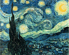 The Starry Night 
Vincent van Gogh. 1889. Oil on canvas