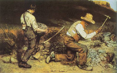 The Stone Breakers
Gustave Courbet. 1849 C.E. (destroyed in 1945). Oil canvas