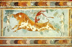 Toreador Fresco, c. 1400 B.C.E., Archaeological Museum,Minoan/Aegean Art