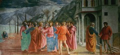 Tribute Money
c. 1425
Artist: Masaccio
Period: Early Italian Renaissance