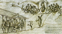 Utrecht Psalter,830-832,ink on vellum,Carolingian Art