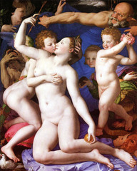 Venus, Cupid, Folly, and Time, Agnolo Bronzino, 1546 National Gallery, London,Mannerism
