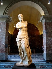 Venus de Milo, c.150-125 BC, marble,Hellenistic Greek