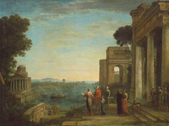 View of Carthage with Dido and Aeneas by Claude Loraine, 1675