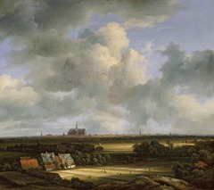 View of Haarlem from the Dunes at Overveen by Jacob van Ruisdael, 1670