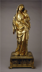 Virgin and Child (silver gilt and enamel, Louvre, Paris)
(Gothic art, 1150-1400)
