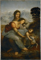 Virgin and Child with St. Anne Painting by Leonardo Da Vinci
1508