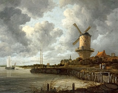 Windmill and Wijk by Jacob Van Ruisdael, 1670