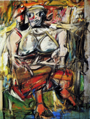 Woman, I. Willem de Kooning. 1950-1952. Oil on canvas