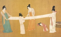 Women Combing Silk