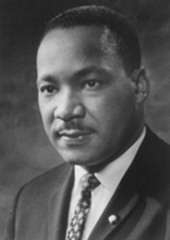 . Won a Nobel Peace Prize in 1964
. I was a leader of the Montgomery, Alabama, bus boycott in 1955
. Nonviolent protest